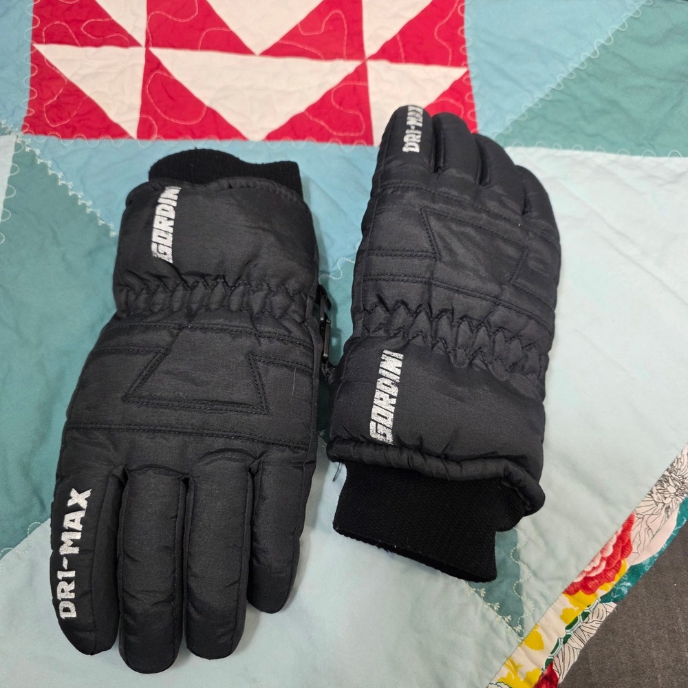Gordini Dri-Max Winter Gloves Ladies Medium Black Waterproof‎ Insulated Ski Snow